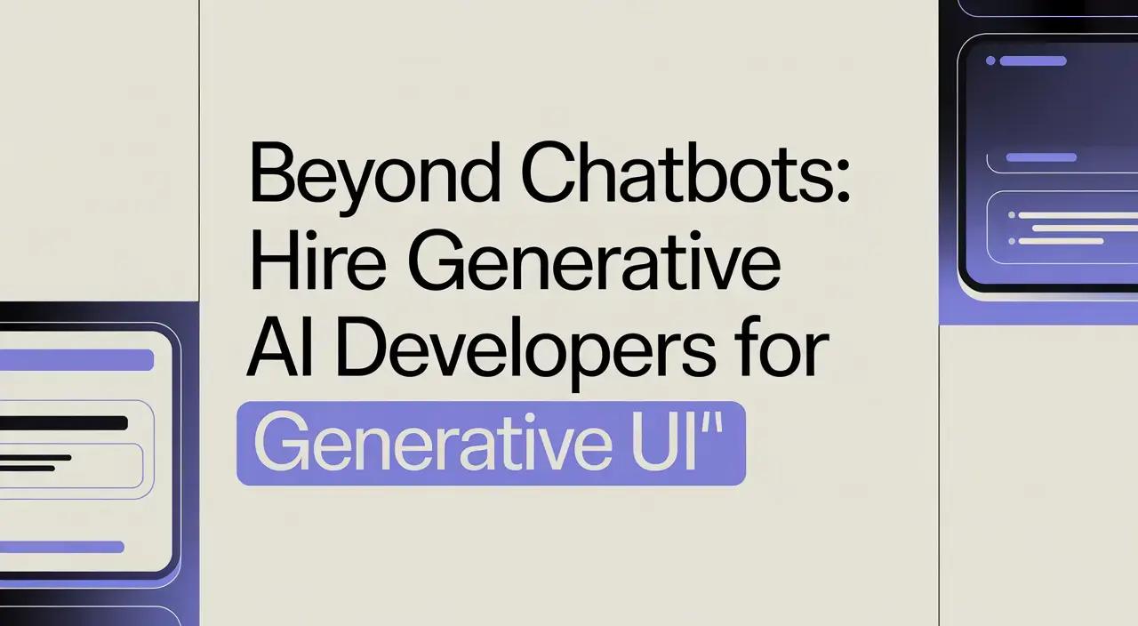 hire generative AI developers