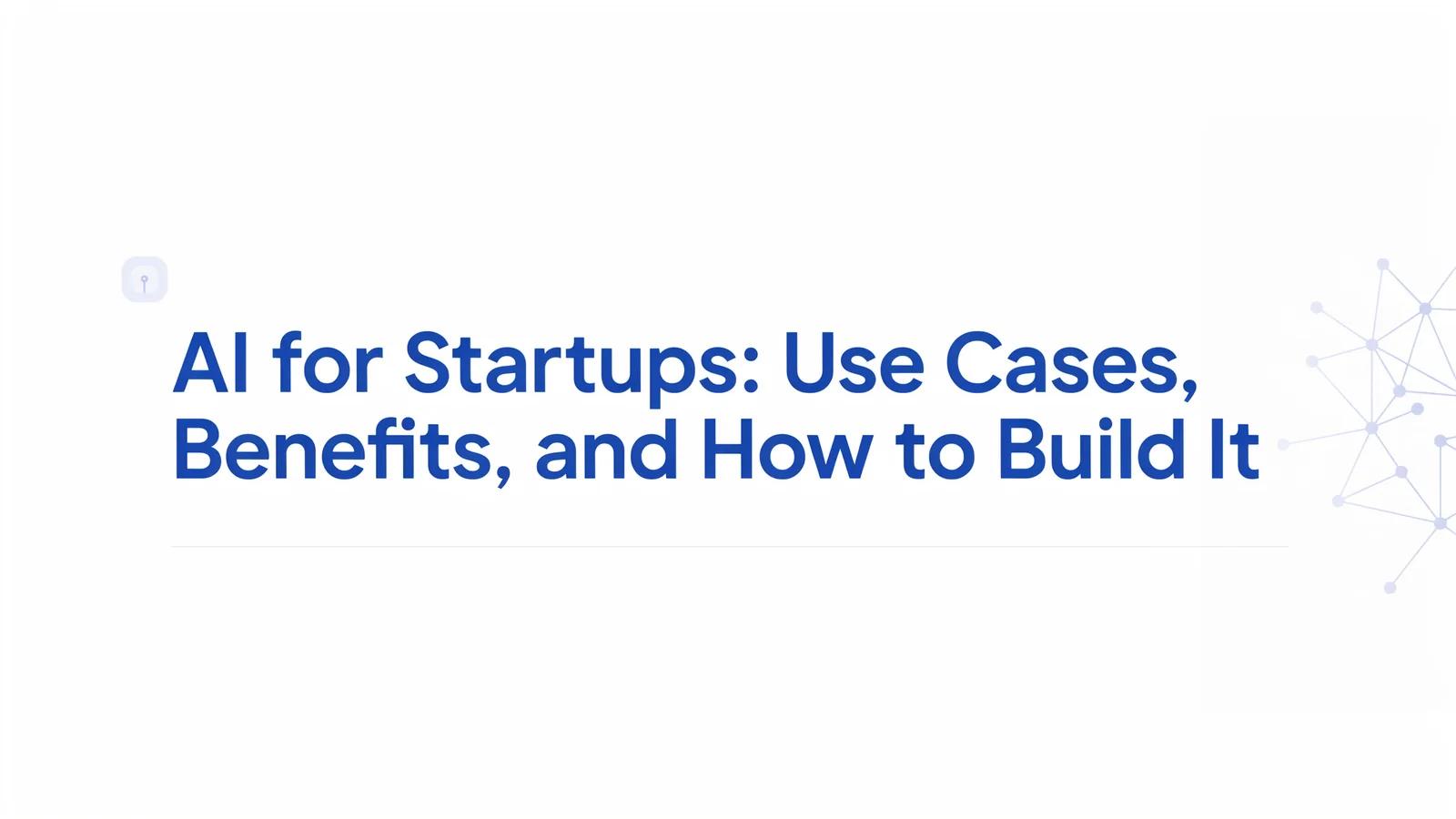 AI for startups